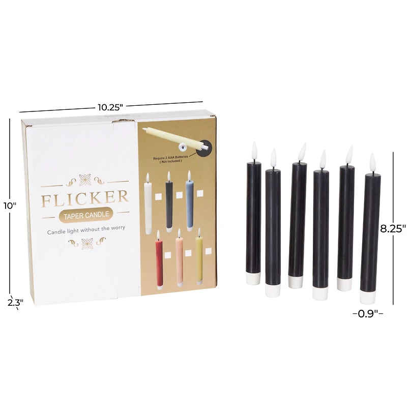 8" Flameless Wax Candles with Remote Control