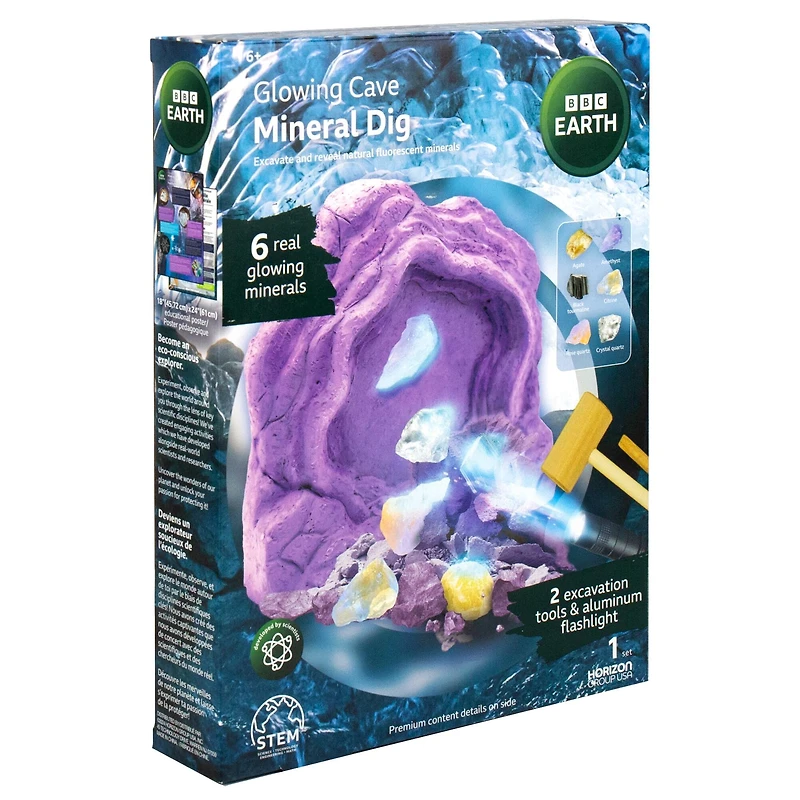 BBC Earth Glowing Cave Mineral Dig