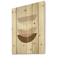 Designart - Abstract Sun Moon Geometric Print III