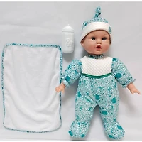 Goldberger Baby's First® Baby Talker™ 15" Interactive Baby Doll with Trendy Teal Outfit