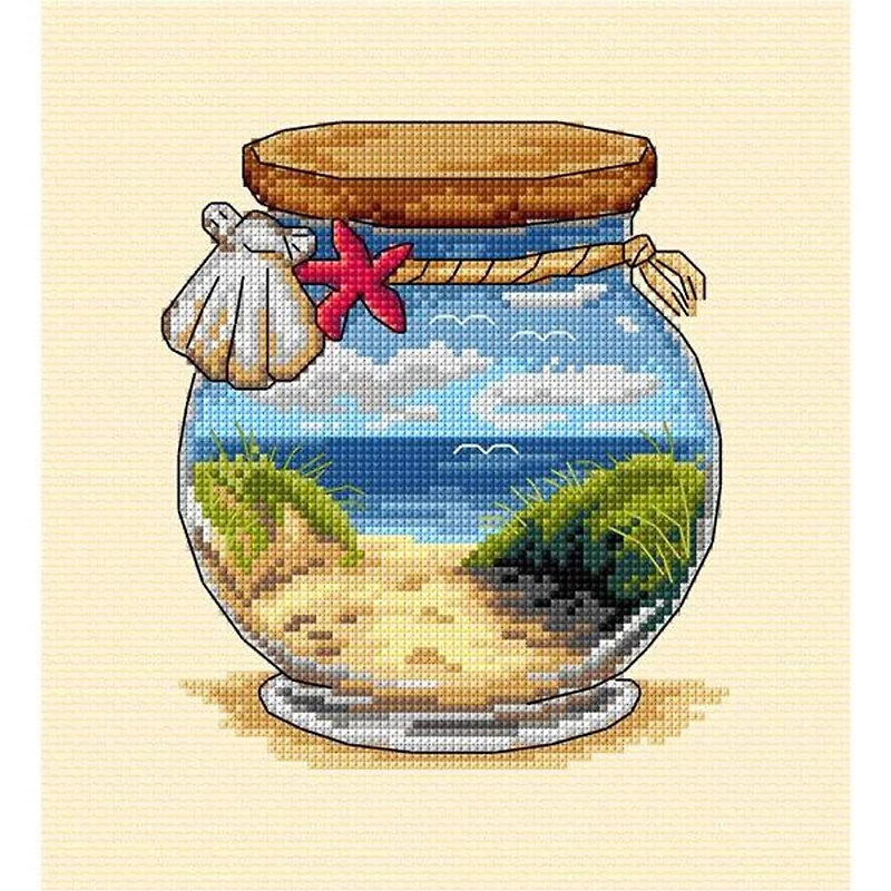 Orchidea Vacation Memories Sea & Beach Complete Counted Cross Stitch Kit