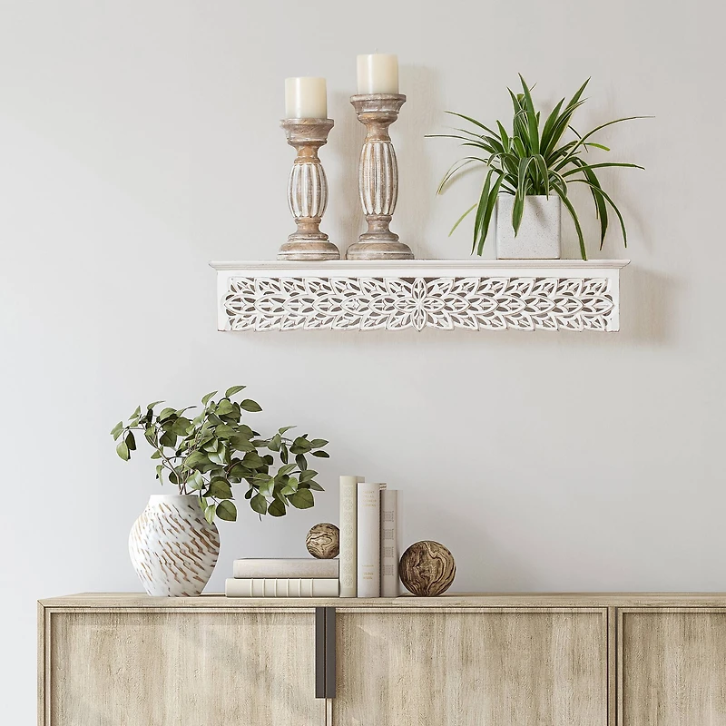 Habitat Gaudin 30" White Decorative Shelf