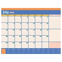 July 2025 - June 2026 Large Sherbert Desk Pad Monthly Blotter Calendar