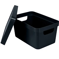 Simplify Small Charcoal Vinto Storage Box with Lid