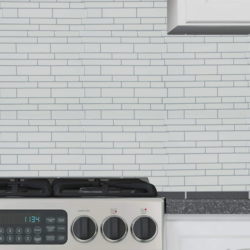 Simplify Peel & Stick White Wall Tile Pack