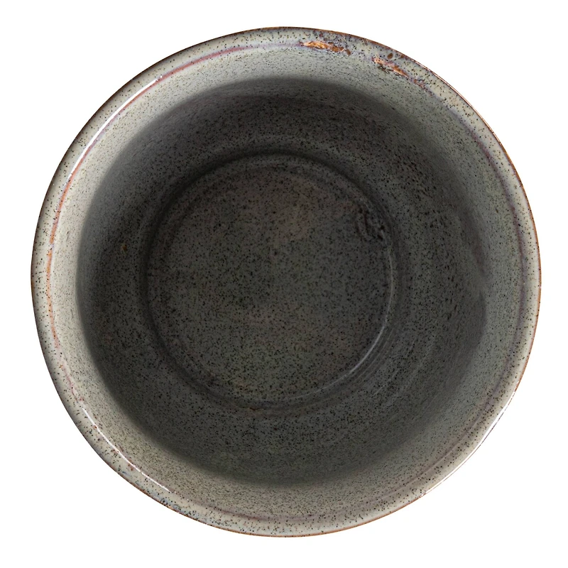 Hello Honey® 6" Cream & Brown Geometric Harmony Stoneware Planter