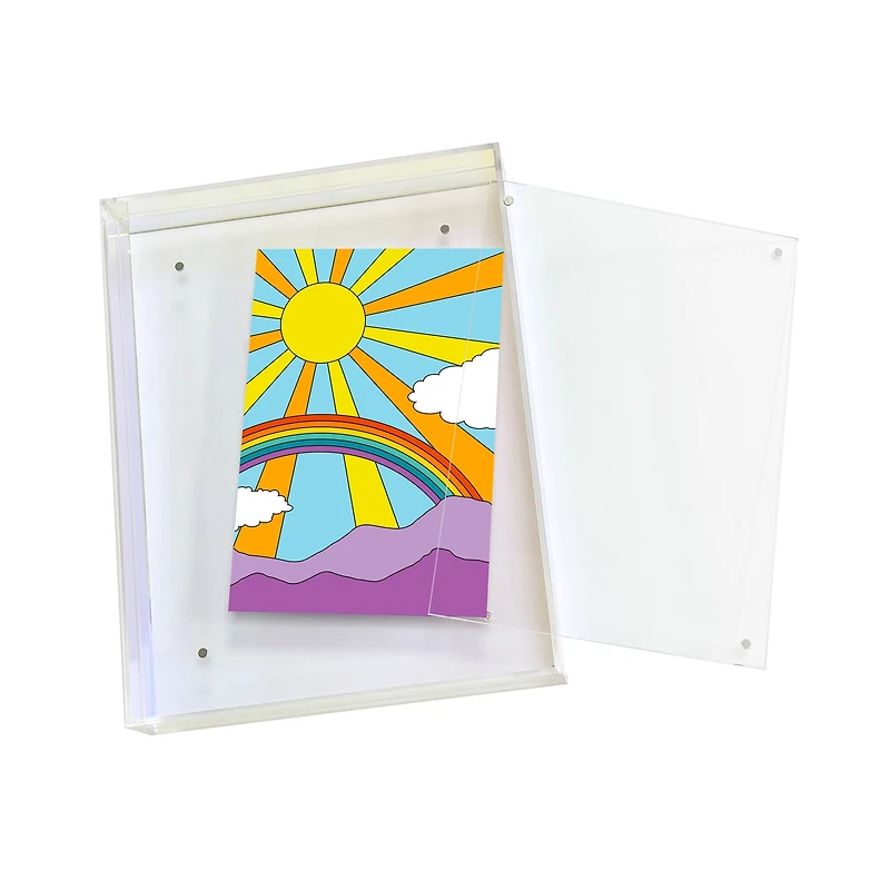 4" x 6" Retro Acrylic Tabletop Float Frame by Studio Décor