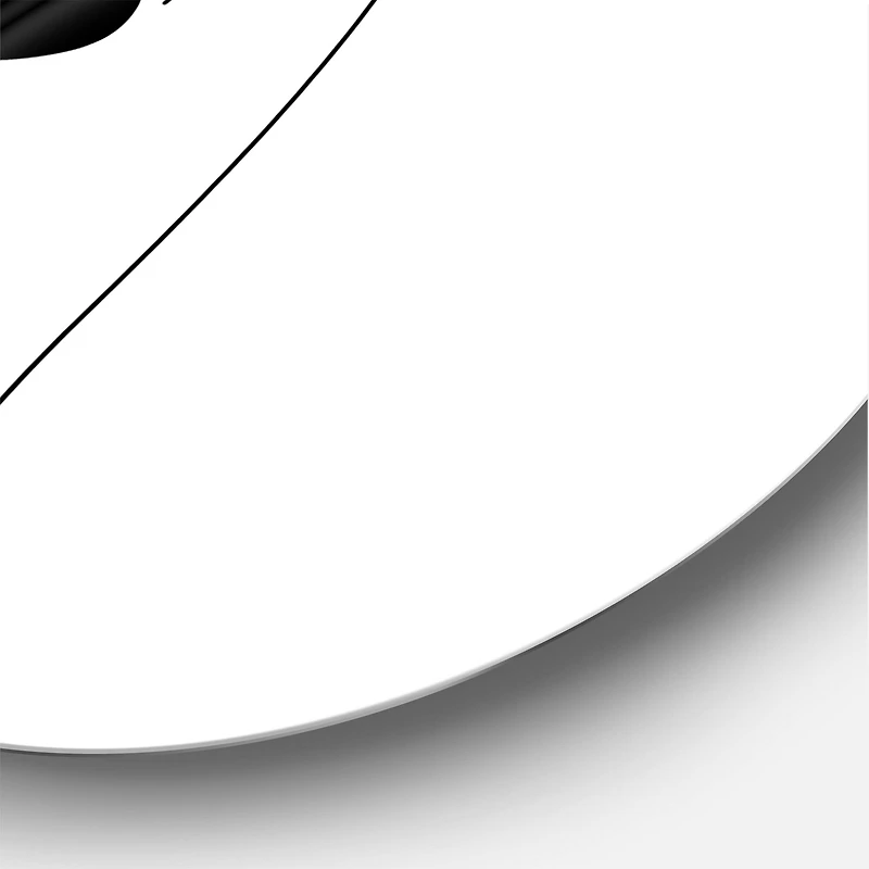 Designart - Retro Monochrome Minimal Portrait of Young Woman