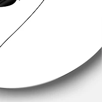 Designart - Retro Monochrome Minimal Portrait of Young Woman