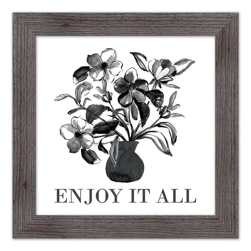 Enjoy It All Western Framed Print