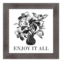 Enjoy It All Western Framed Print