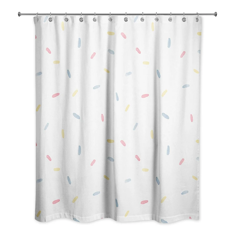 Sprinkle Pattern 71" x 74" Shower Curtain