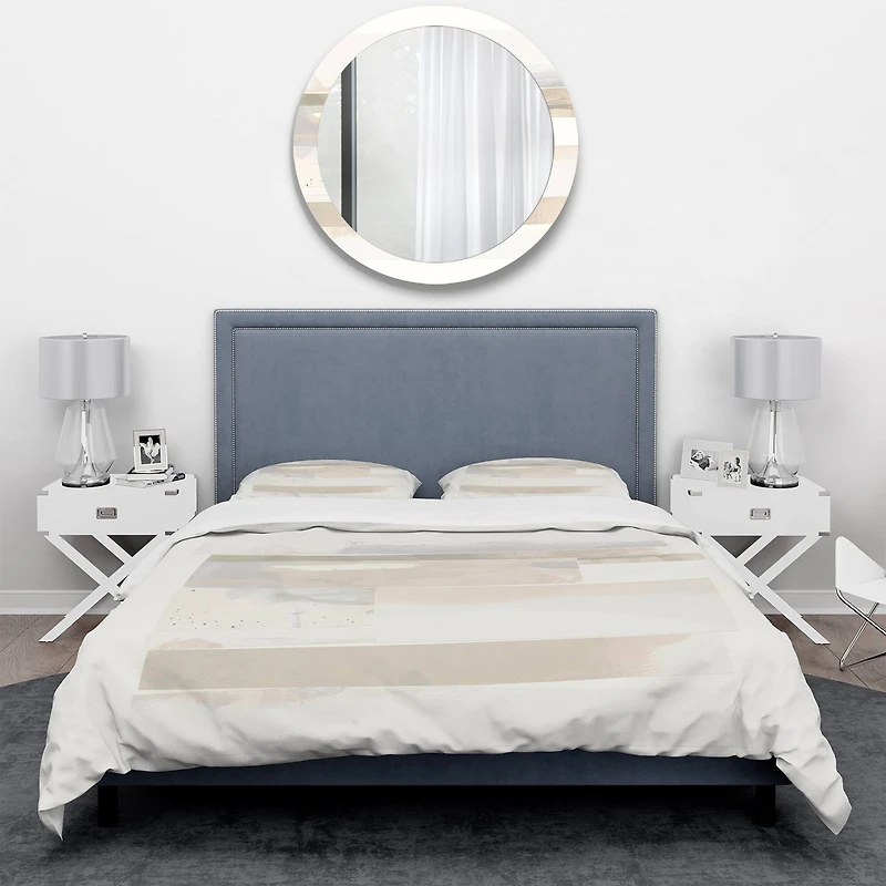 Designart 'Geometric Neutral Form IV' Geometric Bedding Set