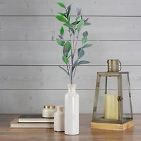 Green And Purple Artificial Lavender Floral Spray