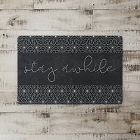 Stay Awhile Flowers 27" x 18" Floor Mat