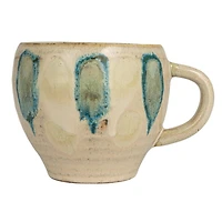 Hello Honey® 12oz. Green & Blue Geometric Stoneware Mug Set