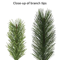 6.5ft. Pre-Lit Slim Portland Artificial Fir Tree, Clear Lights