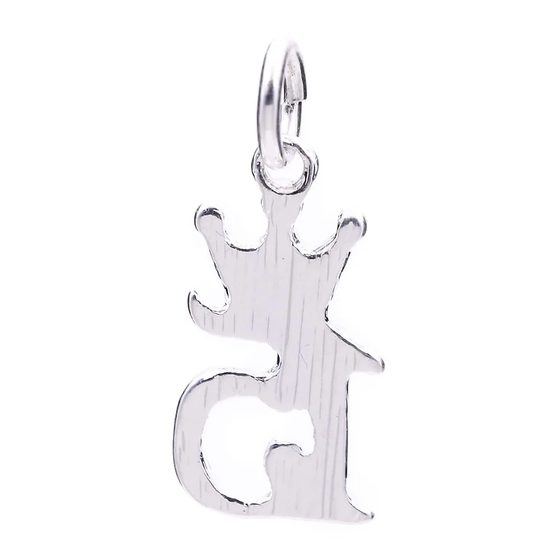 Silver Plated Crown 15 Charm by Bead Landing™