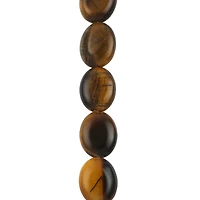 Yellow Tigereye Oval Beads, 10mm by Bead Landing™
