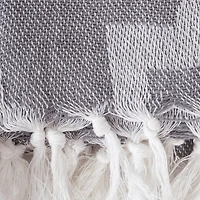 DII® Gray Lattice Throw