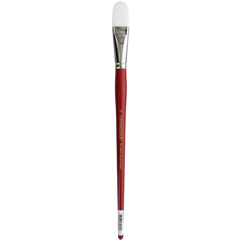 Connoisseur® All Media White Taklon Long Handle Filbert Brush