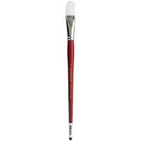Connoisseur® All Media White Taklon Long Handle Filbert Brush