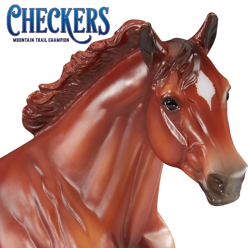 Reeves Breyer Checkers Mountain Trail Champion Horse Toy Model