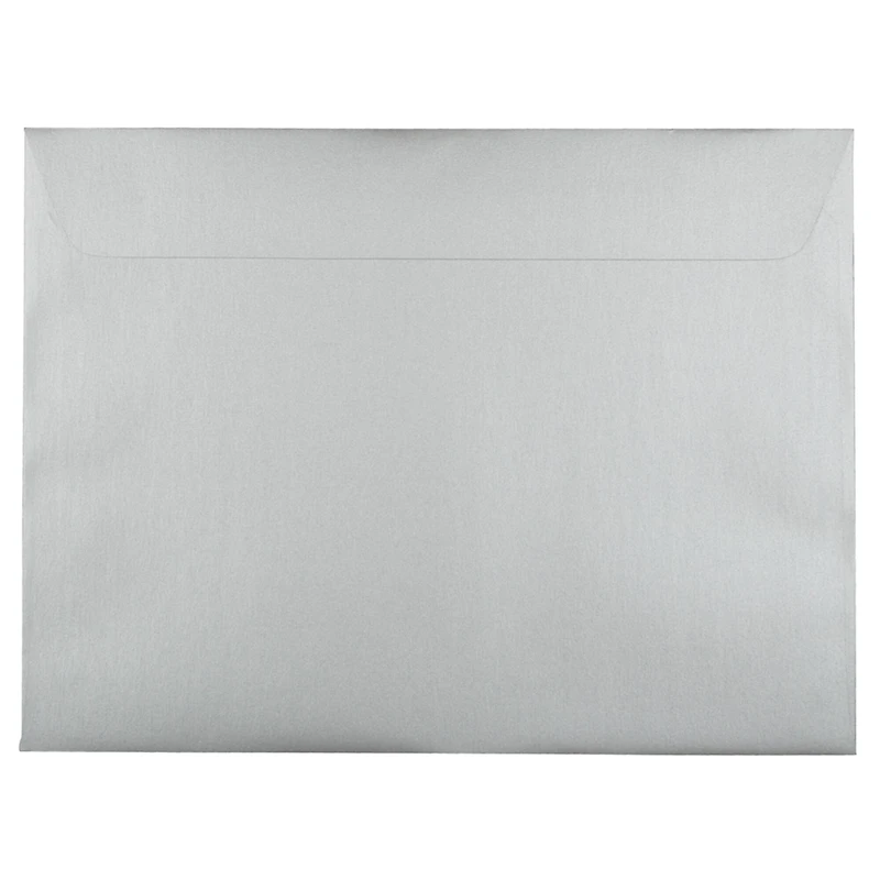 JAM Paper Silver Stardream 9" x 12" Open End Envelopes