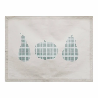 Sage Plaid Pumpkin Poly Twill Placemat
