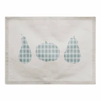 Sage Plaid Pumpkin Poly Twill Placemat