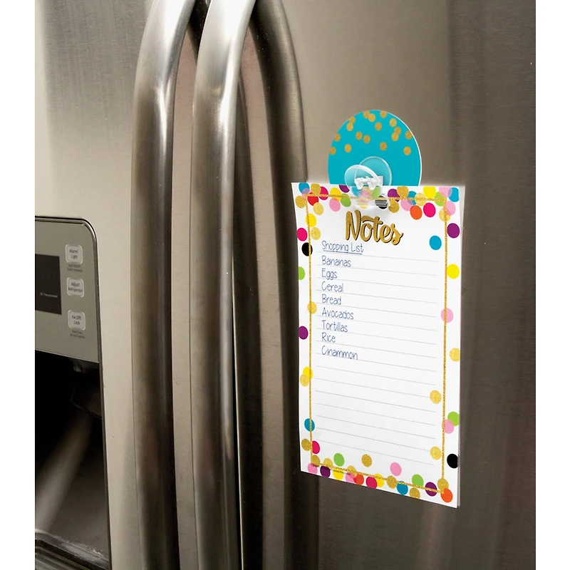 Teacher Created Resources Clingy Thingies® Confetti Clips, 3 Packs of 4