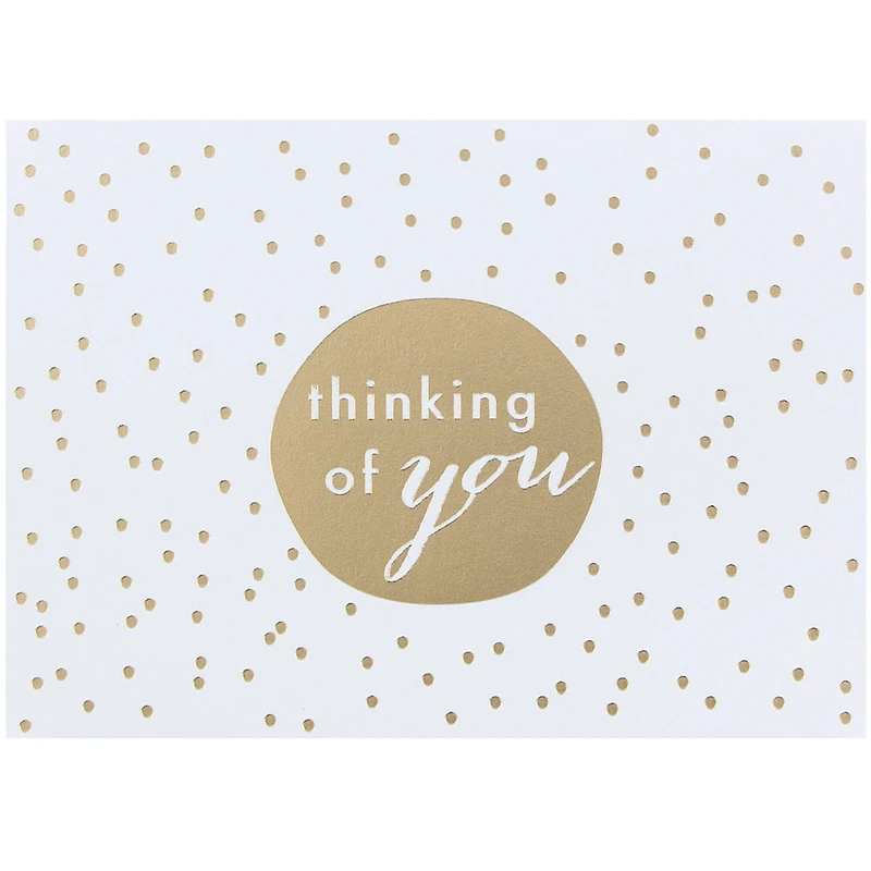 JAM Paper A1 White & Gold Dots Blank Greeting Cards & Envelopes, 10ct.