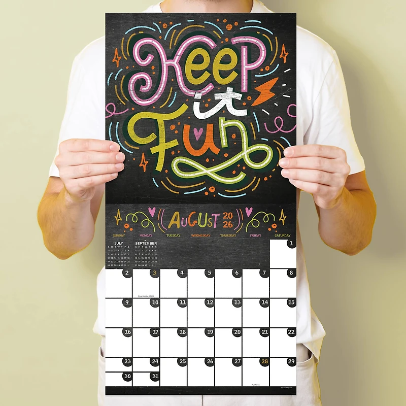 2026 Chalk It Up Wall Calendar