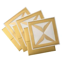 6 Packs: 3 ct. (18 total) Gold Treat Boxes with White Trim by Celebrate It®