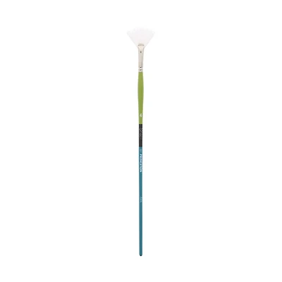 Princeton™ Snap!™ Series 9800 White Taklon Long Handle Fan Brush