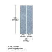 Katie Hunt Ocean Blue Waves Wall Mural