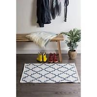 DII® Blue Lattice Hand-Loomed Rug, 2ft. x 3ft.