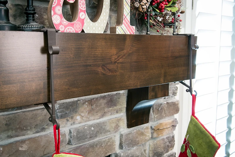 Mantel Garland & Christmas Stocking Holder