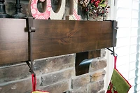 Mantel Garland & Christmas Stocking Holder