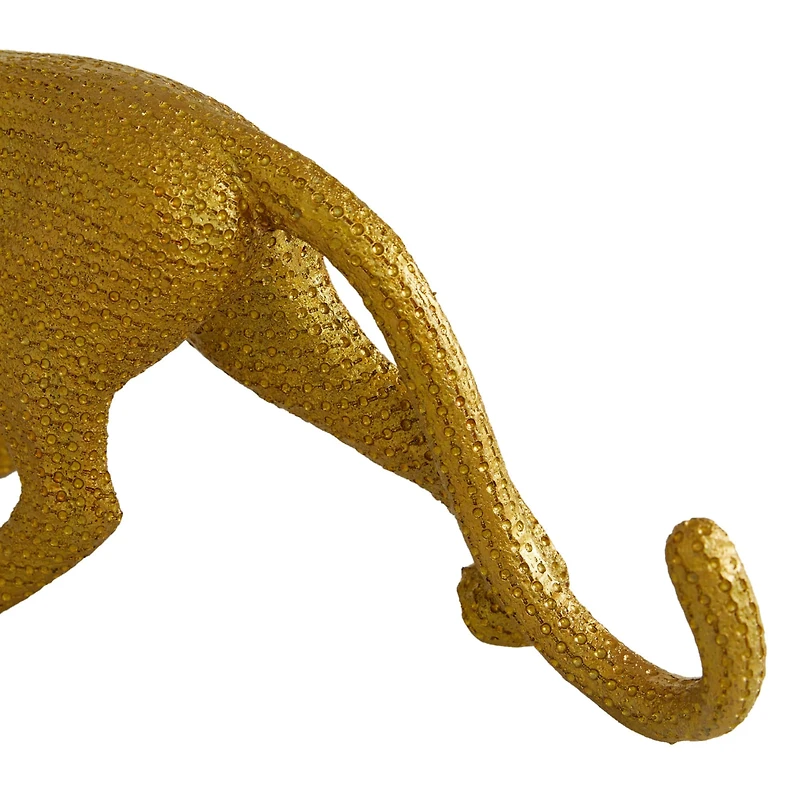 Gold Glam Leopard Sculpture Set
