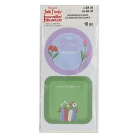 Purple & Green Bookplate Stickers by Fab Finds