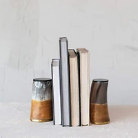 Hello Honey® 5.25" Horn & Brass Bookends Set