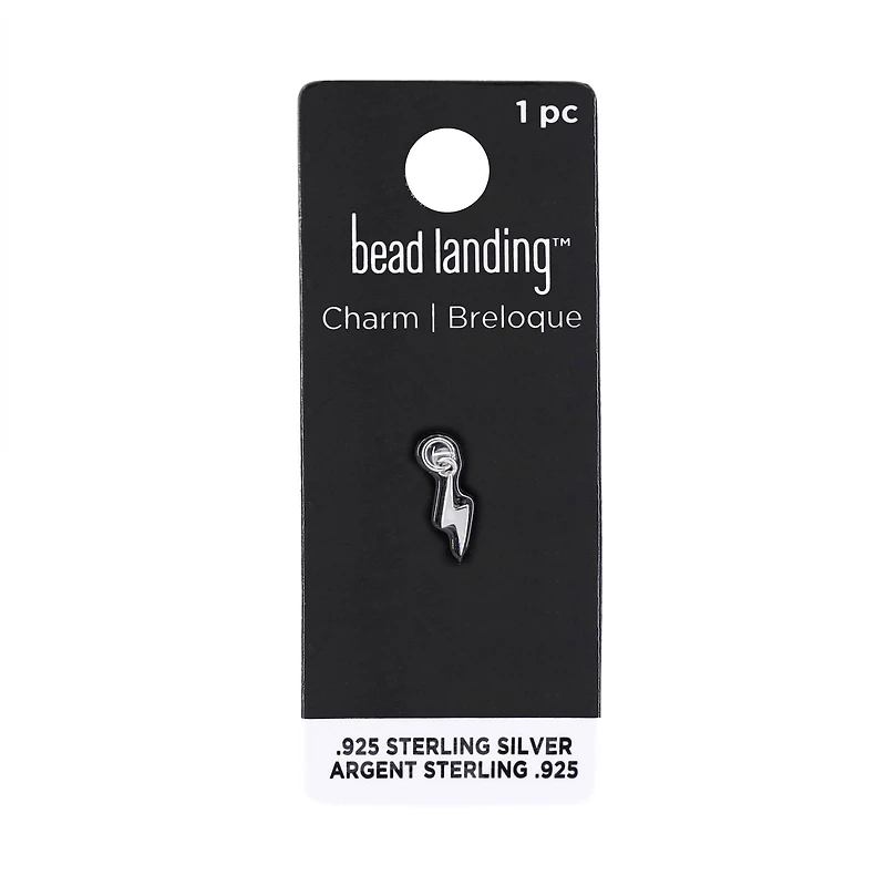 Sterling Silver Bolt Icon Charm by Bead Landing™