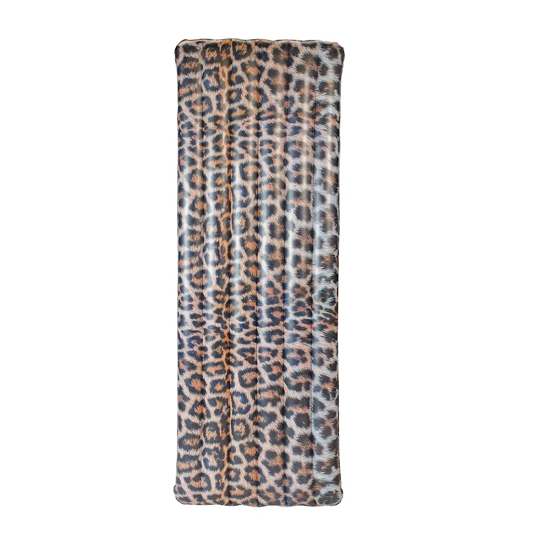 PoolCandy Leopard Print Deluxe Pool Raft