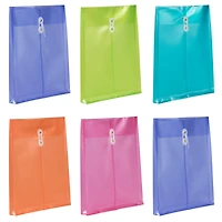 JAM Paper 9.75" x 11.75" Plastic Button & String Tie Closure Envelopes, 12ct.