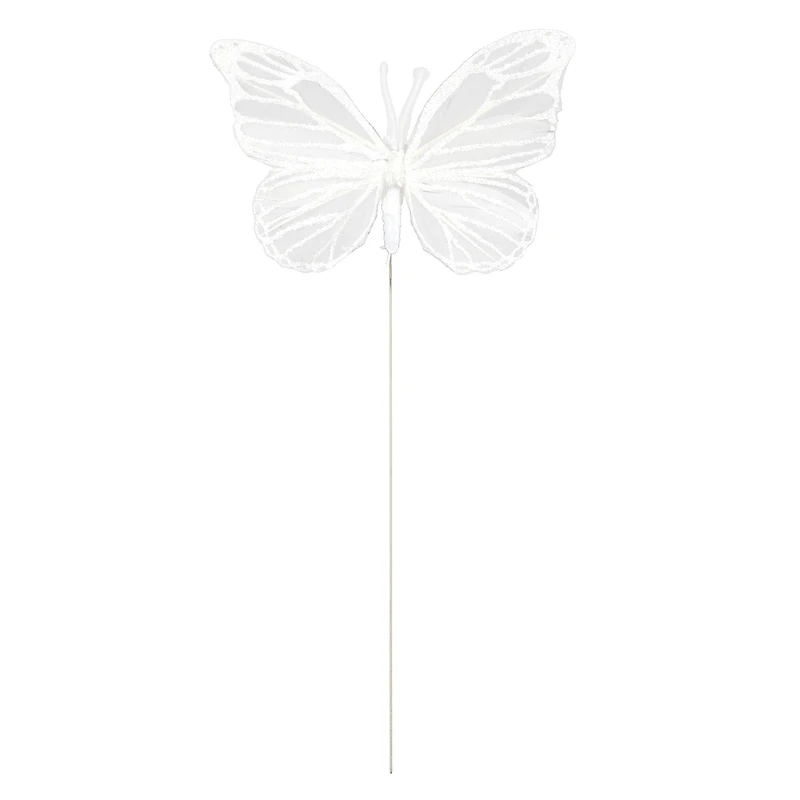 8 Packs: 5ct. (40 total) 4" White Feather Butterflies by Ashland®