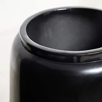 30" Black Modern Vase