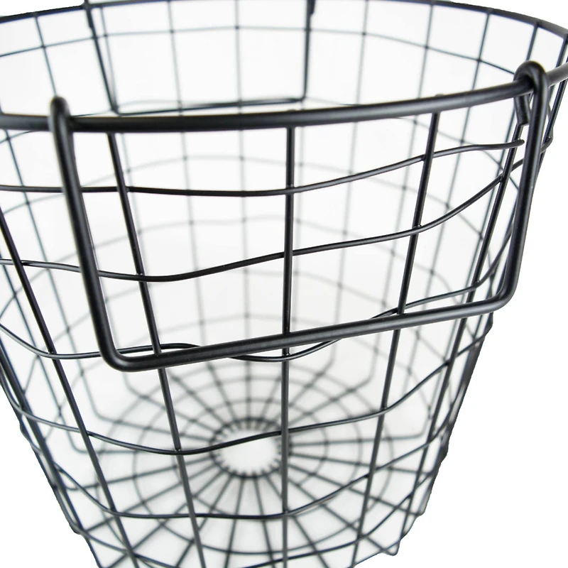 DII® 10" Black Round Metal Basket