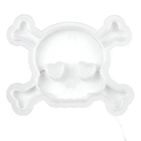 12" x 9" Pink LED Neon Skull Sign by Ashland®