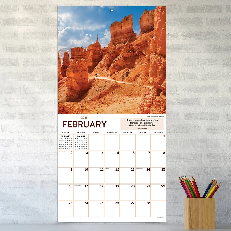 TF Publishing 2025 Paths to God Wall Calendar